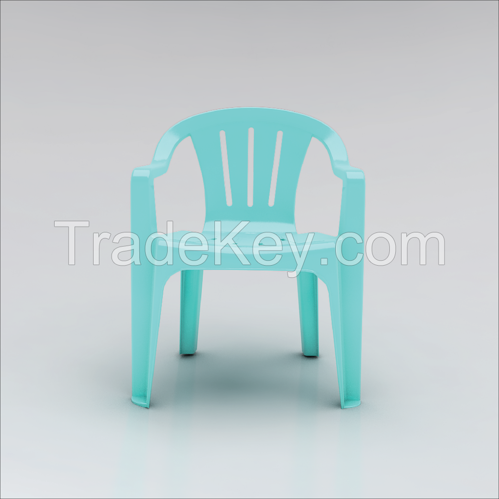 Plastic Armchair F1204 light blue