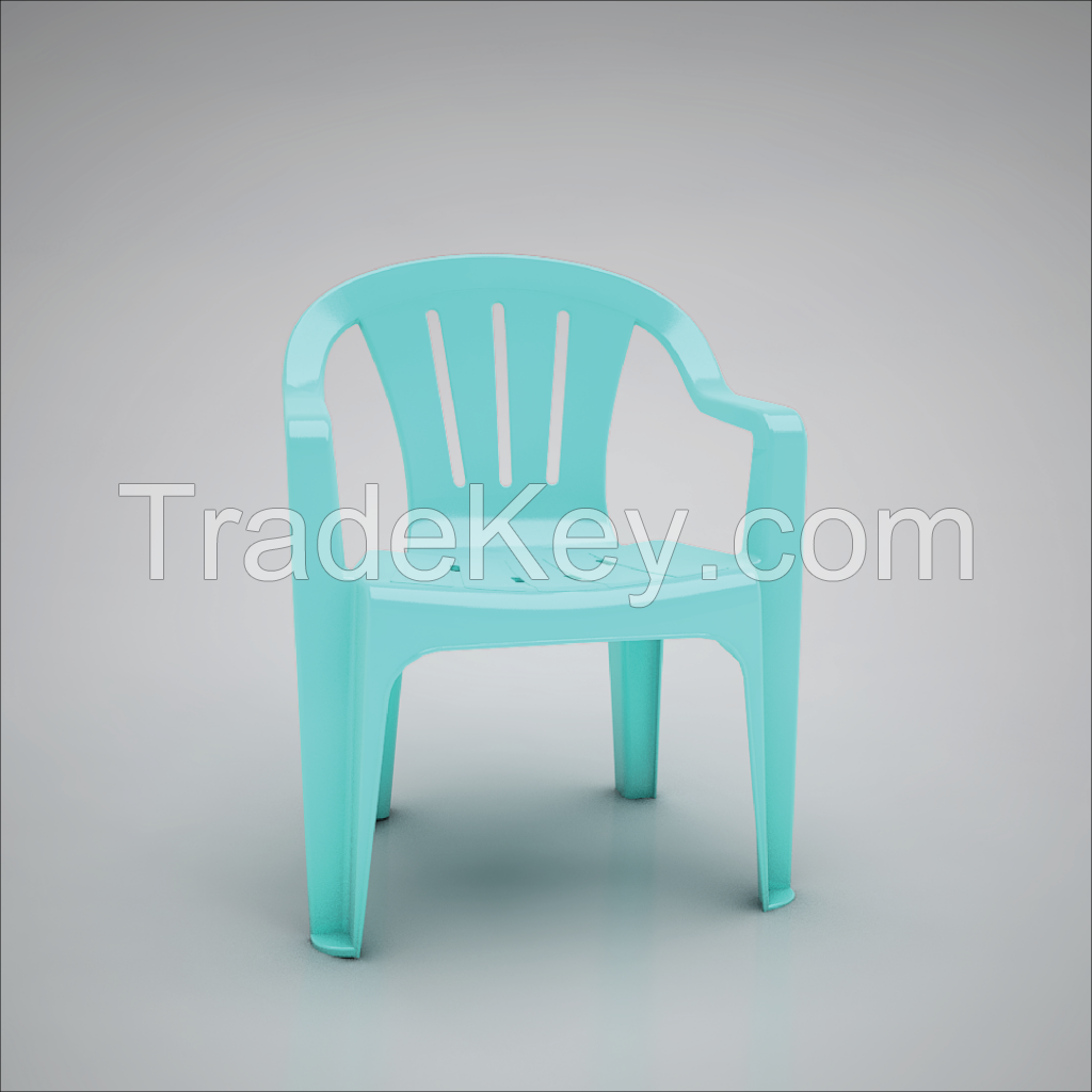 Plastic Armchair F1204 light blue