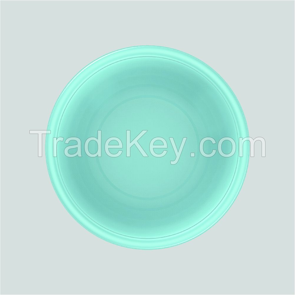 Hot selling plastic round basin C137 Green