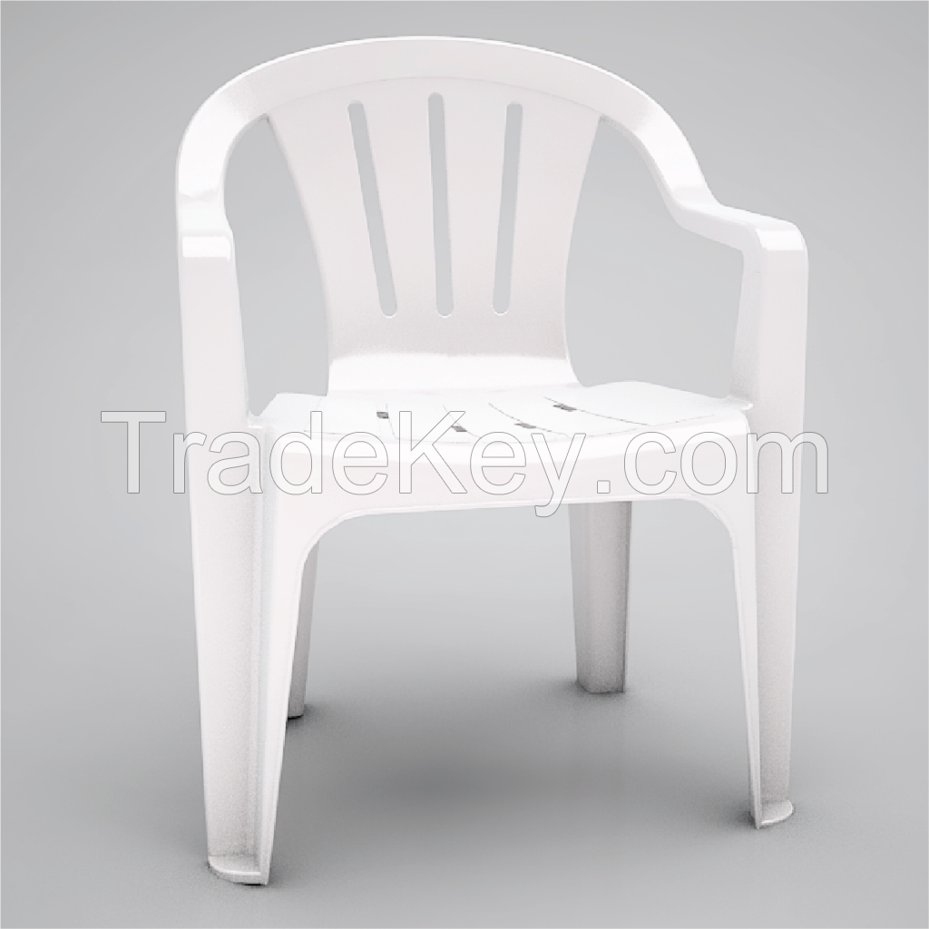 Plastic Chair with comfortable designs and high quality suit life space F168 Large 4-Bar Chair-Red