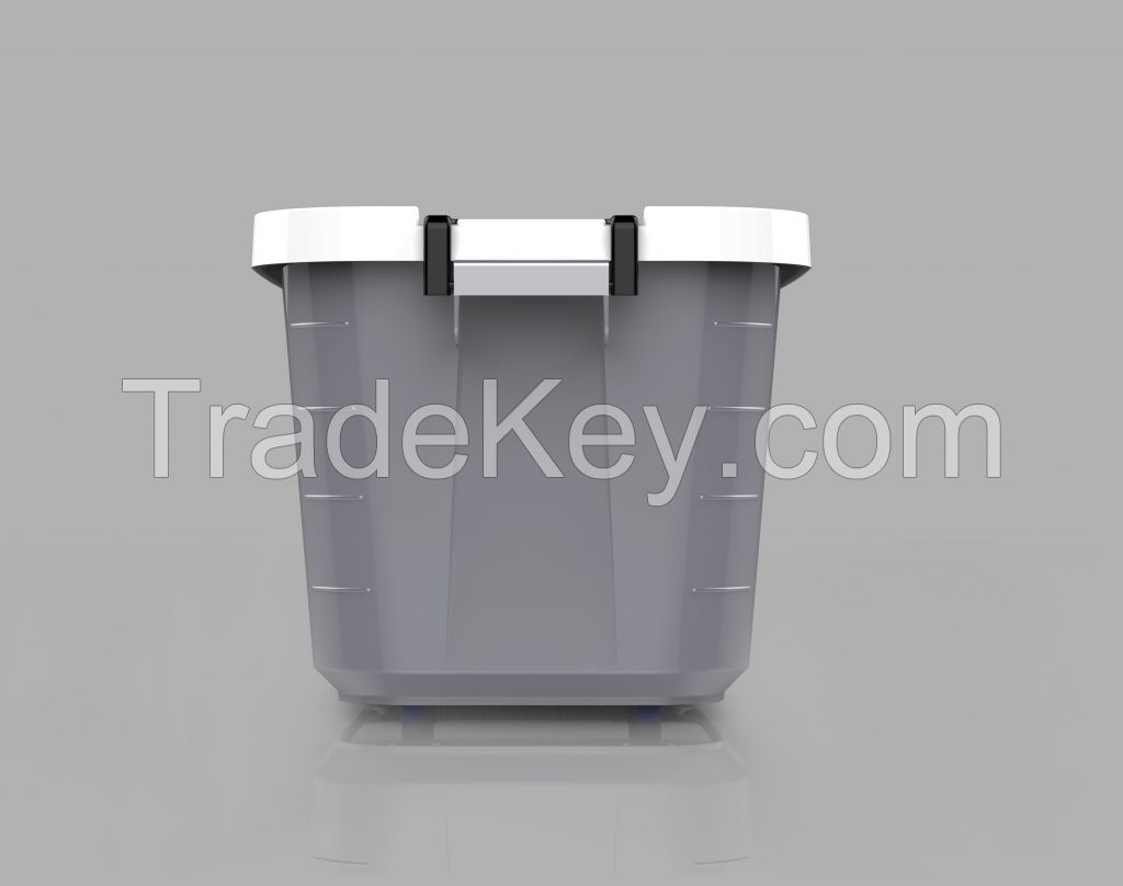 Plastic multi-purpose Container No.B1066 White- Grey