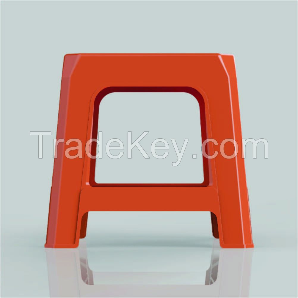 Plastic chairs are comfortable and solid designs, use premium materials, variety of shapes F4 Low Stool- Orange