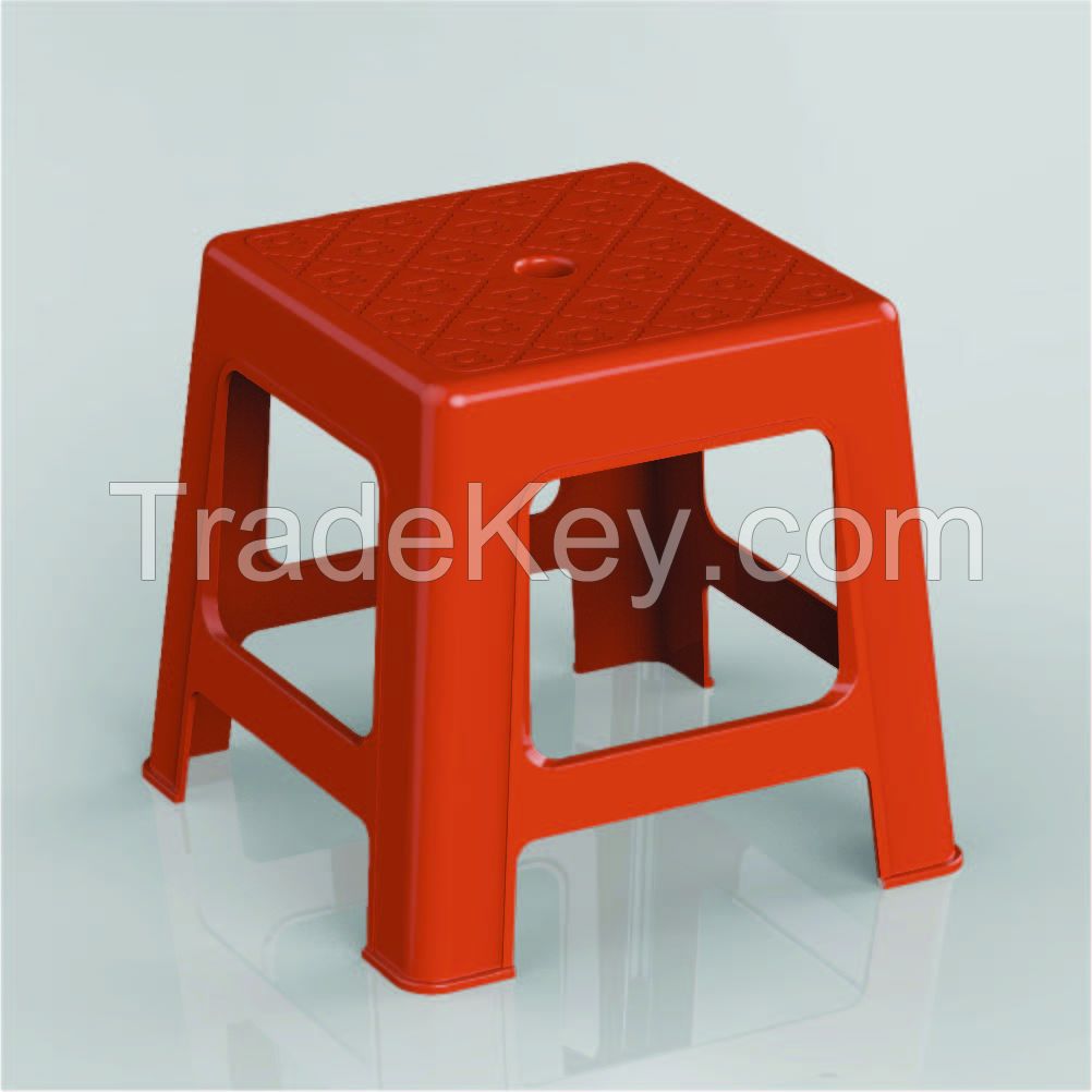 High-load plastic stool with bright colors, light weight suit even indoor or door