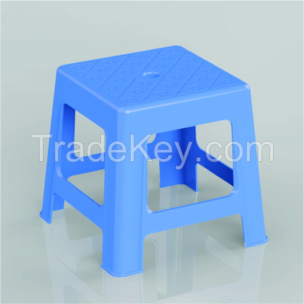 High-load plastic stool with bright colors, light weight suit even indoor or door