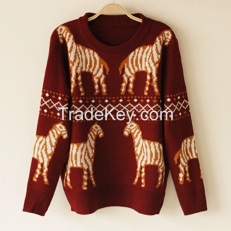 Knitted warm sweater