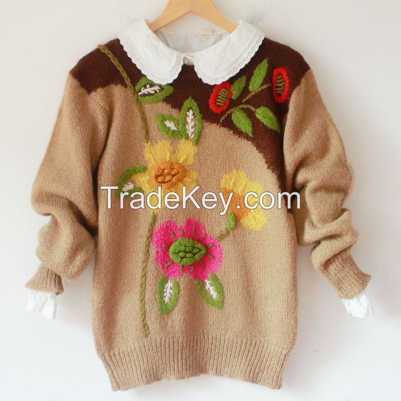 Knitted warm sweater