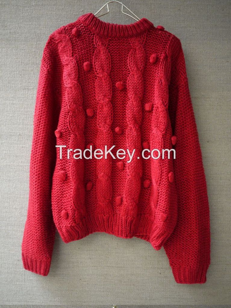 Knitted warm sweater