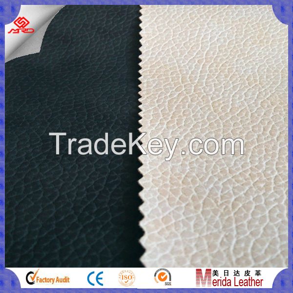 pvc synthetic leather with woven high quality backing