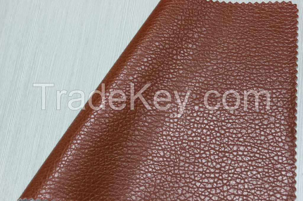 Factort price lichee pattern embossed pvc leather for car seat , sofa