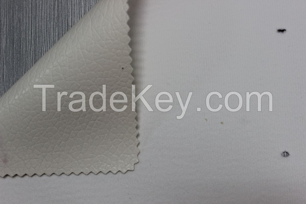 Factort price lichee pattern embossed pvc leather for car seat , sofa