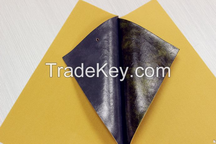 pvc synthetic leather with woven high quality backing