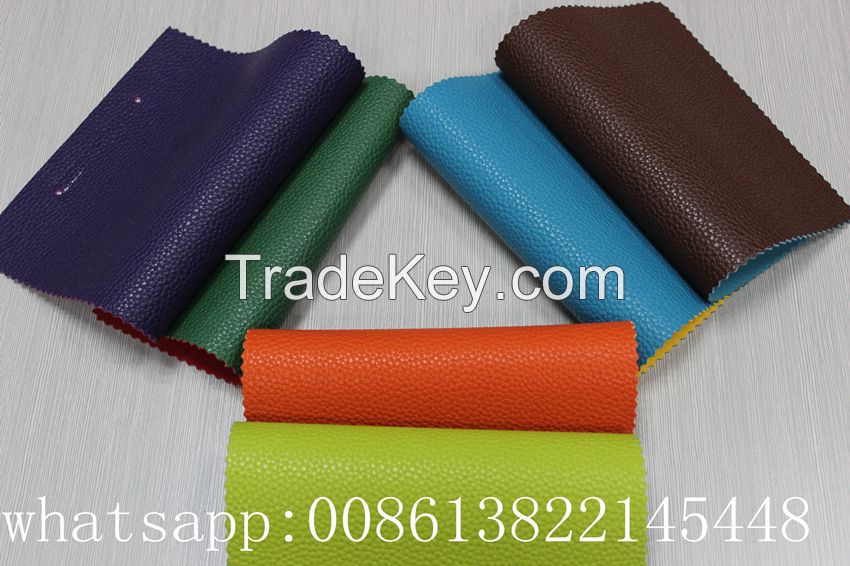 Guanghzhou top quality embossed pvc artificial sponge leather for car seat, sofa