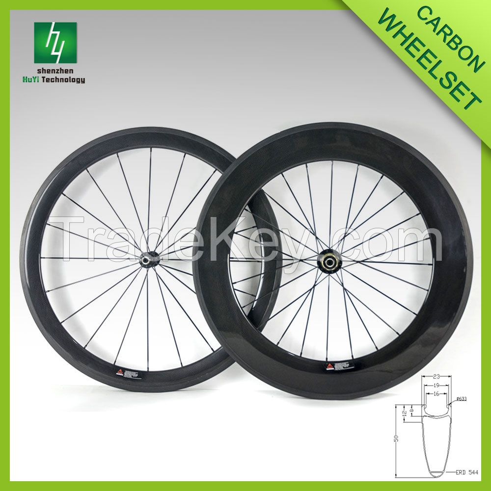 2016 Carbon bicycle wheelset 50mm bicycle carbon wheels 700c carbon fiber road bike wheelset