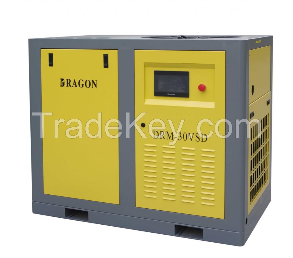 hot sale Dragon screw air compressor with inverter