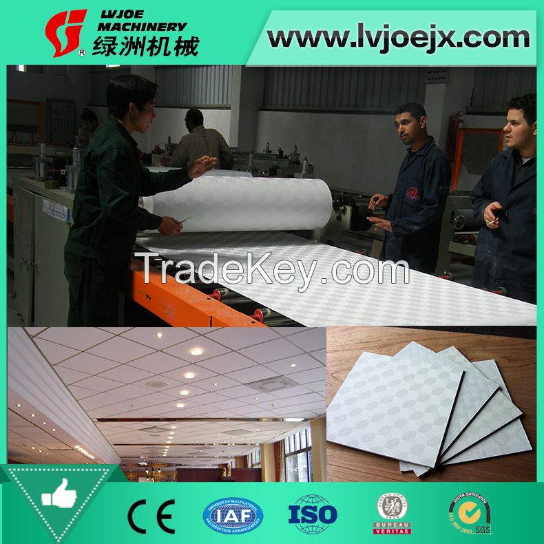 Gypsum PVC Laminated Ceiling Tile Making Machine/Production Line