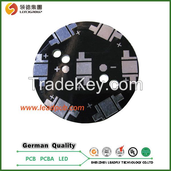 High power 1-3W round printed circuit board made in shenzhen