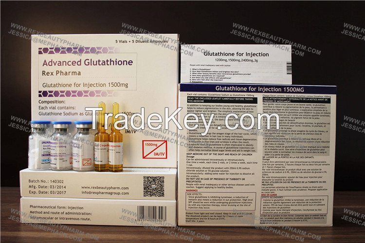 Skin Whitening Injectable Glutathione IV without side effects