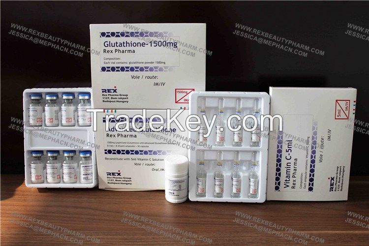 Injectable Glutathione Whitening Injection for Beauty Skincare with 300mg, 600mg, 900mg, 1200mg, 1500mg