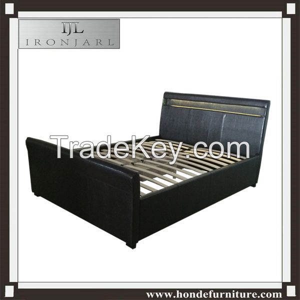 Gorgeous Modern Platform Queen Bed/King Size PU Leather bed