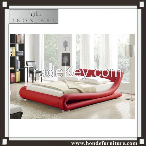 New designs hot sales bedroom furniture beauty double bed luxury furniture B-182