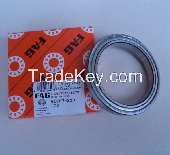 FAG 61807-2ZR-C3 Deep groove ball bearing