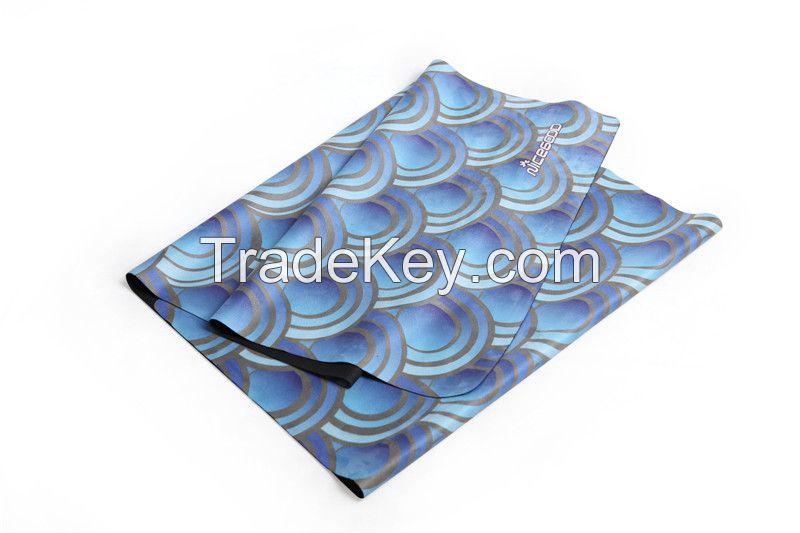 full color print private label natural rubber yoga mat