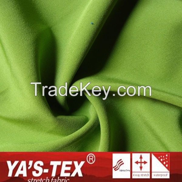 Green Plain Polyester Fabric, 4 Way Stretch Lycra Fabric