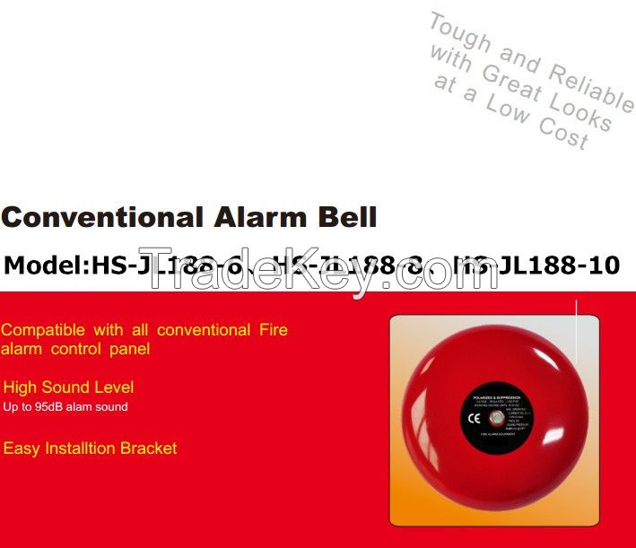6 inch fire alarm bell 24V electric bell for fire alarm system