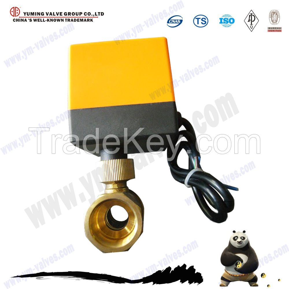 motorized brass ball valve and electric motor valve