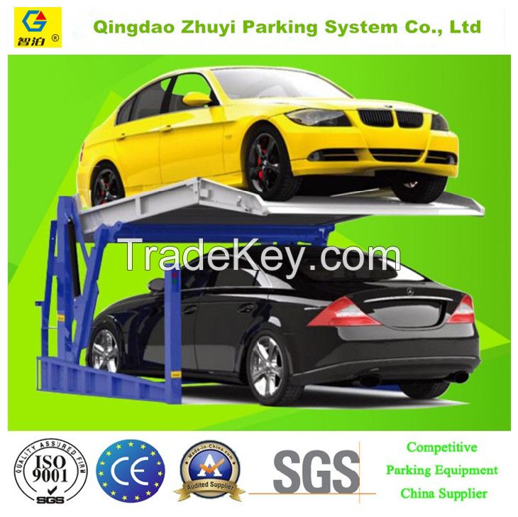 Good Quality Two Post Tilting Car Parking Lift