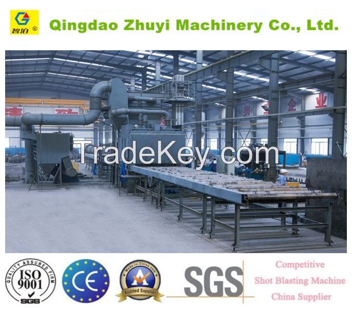 high quality roller through type shot blasting machine/abrator