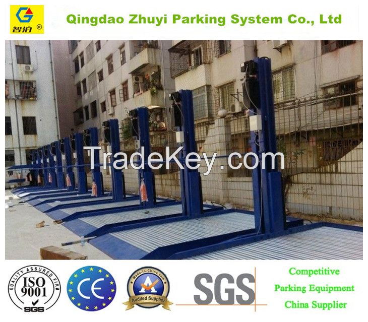 two post car parking lift with CE