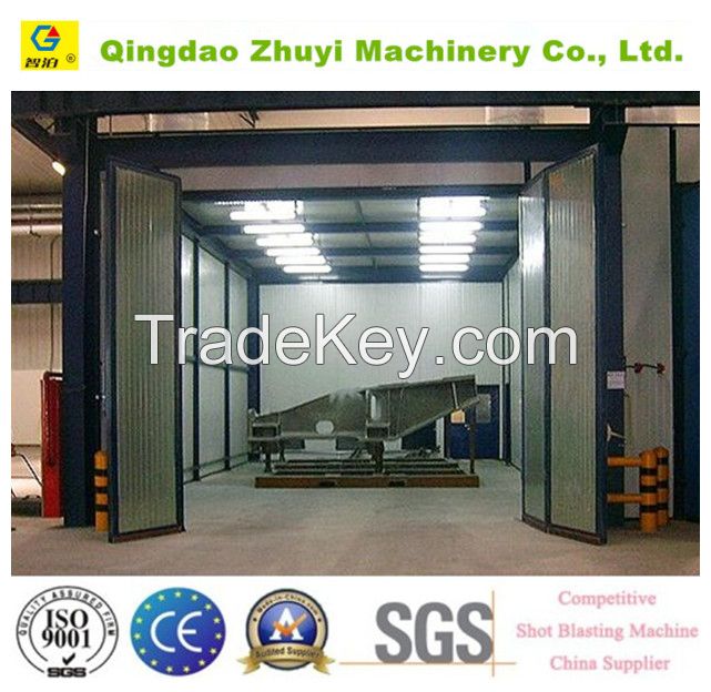Sand Blasting Room And Abrasive Recovery System