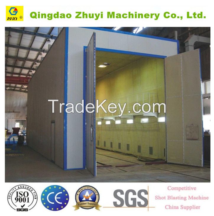 Sand Blasting Room And Abrasive Recovery System