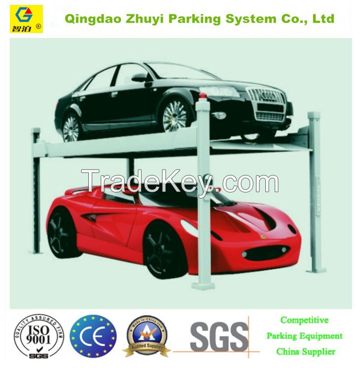 Hydraulic Four Post Car Parking Lift for Home Use