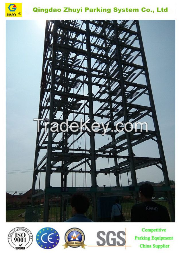 vertical lifting tower type parking system