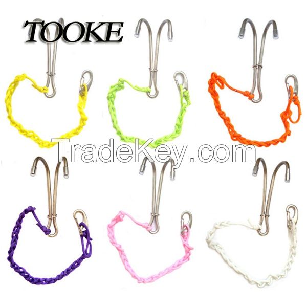 TOOKE Scuba Diving Double Dual Stainless Steel Reef Drift Hook with Line and Hook for Current Dive