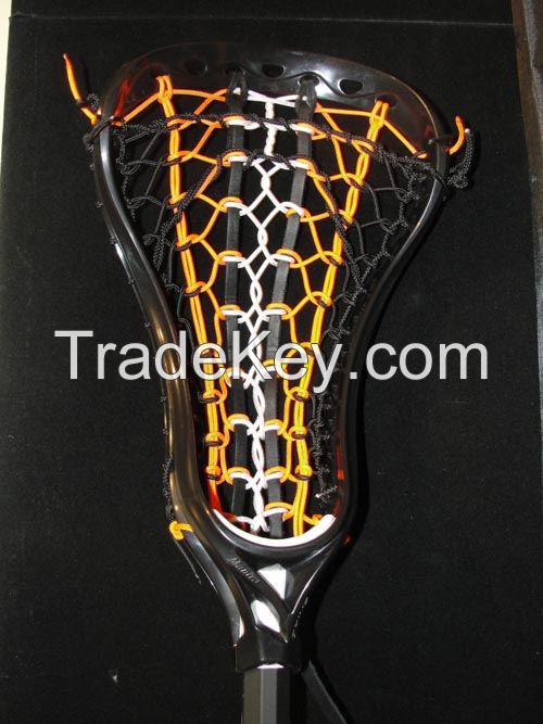 Brine Mantra Custom Strung Women's Lacrosse Stick-Debeer Shaft -Black