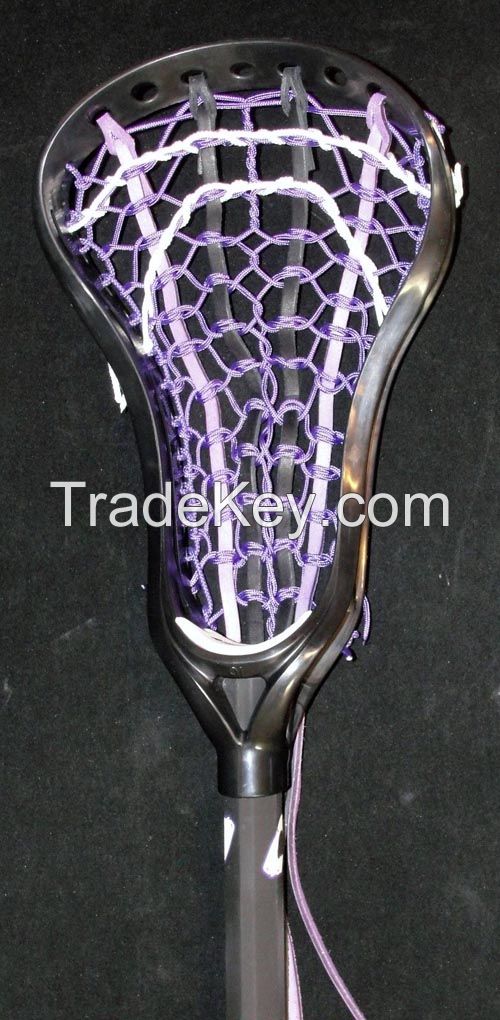 Brine A1 (Amonte) Custom Strung Women's Lacrosse Stick--Combat Shaft -Purple 