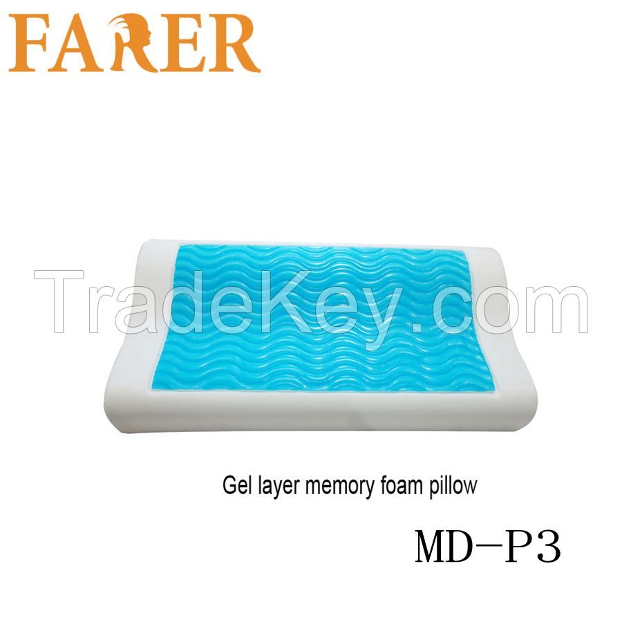 Summer hot-sale gel memory foam pillow