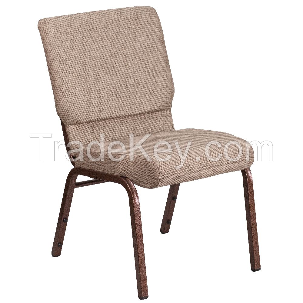 Metal furniture durable OEM design church chair in wholesale