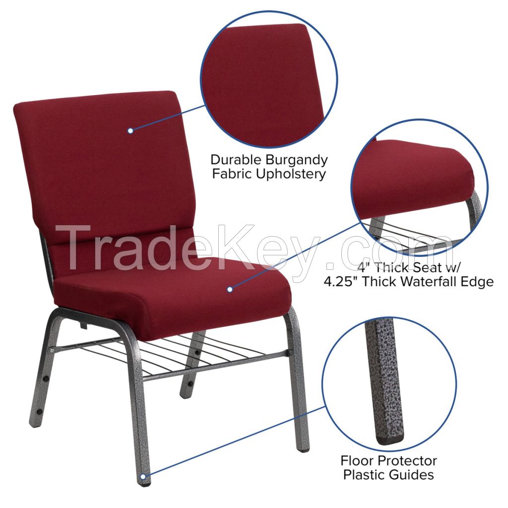 Commercial furniture comfortable upholstery church chairs