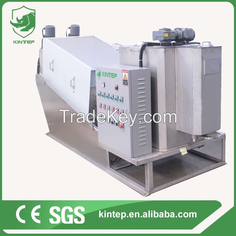 screw press sludge dewatering machine for water treatment plant