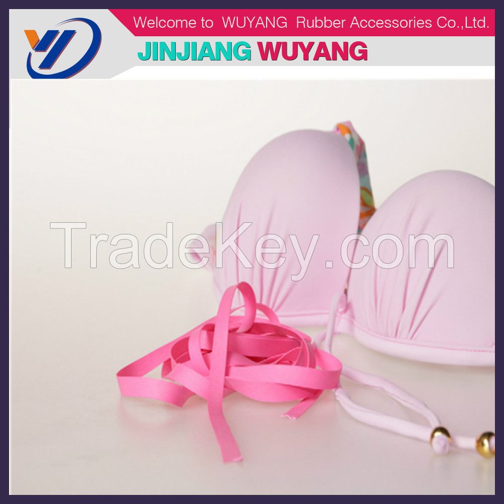 2016 Hot sale natural rubber tape for women swimwear made in china