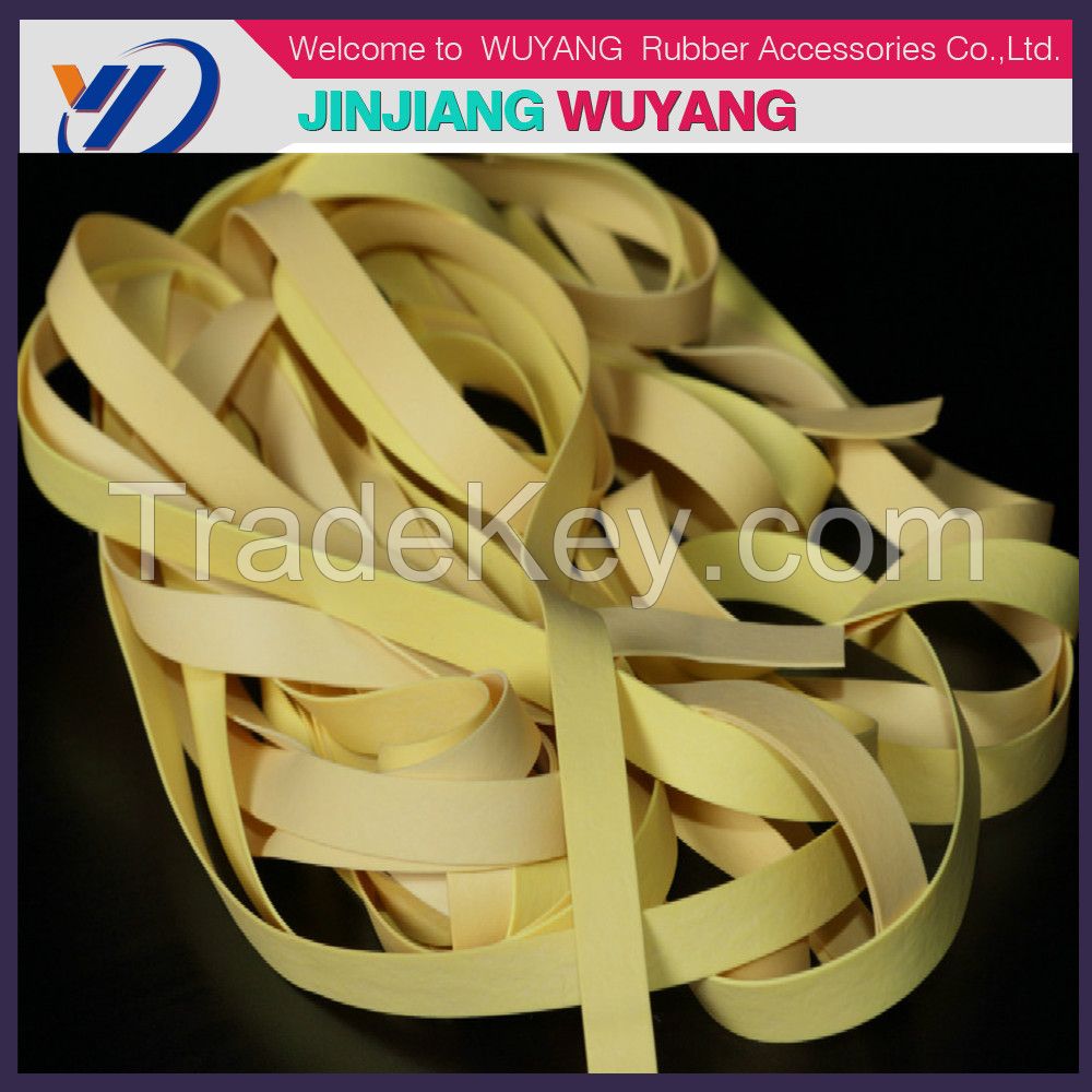 2016 customized natural rubber tape for women swimwear made in china