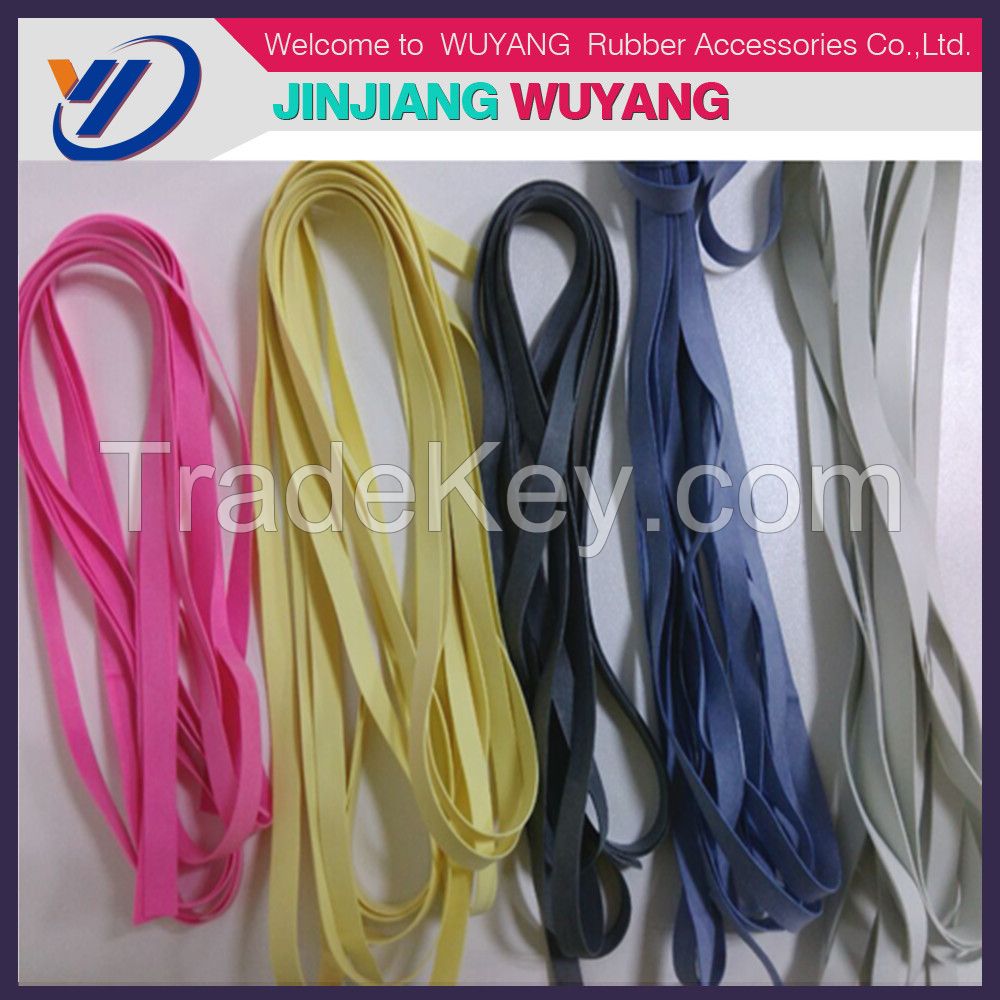 2016 High quality natural rubber tape for women swimwear made in china