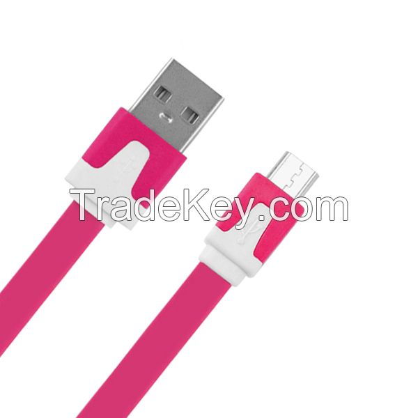 Retractable USB flat cable, 2.0 A/M TO micro 5p B/M