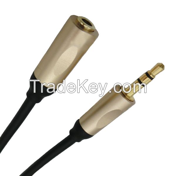 Audio cable, DC3.5 3P/Female to RCA DC3.5 3P/Male