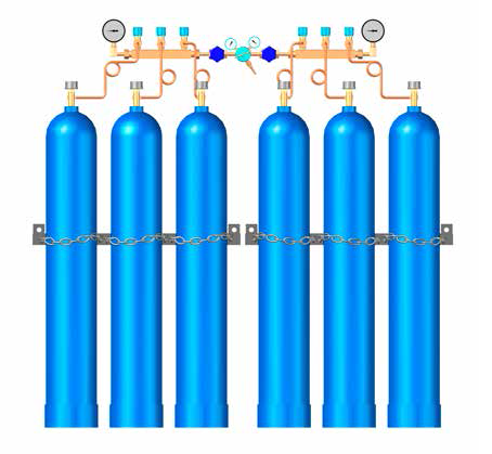 Oxygen manifold (2x3)