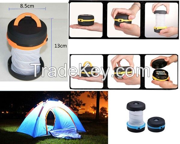 MINI ABS led camping telescopic rotating light collapsible camping lantern